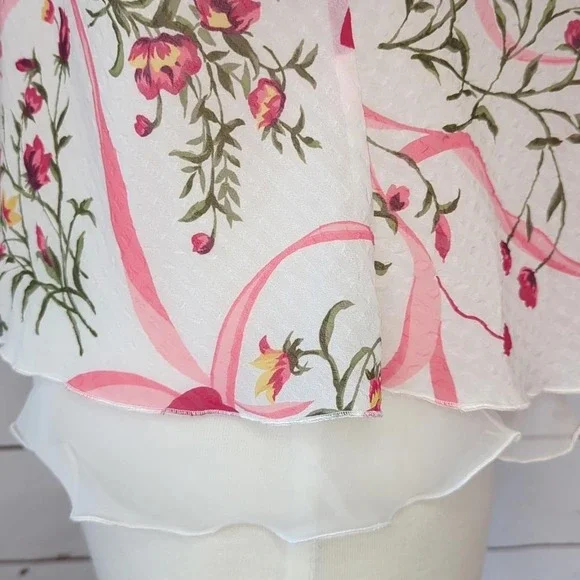 Gold Label Vintage Victoria's Secret‎ Romantic Date Night Sexy Girly Top Medium - Picture 8 of 15